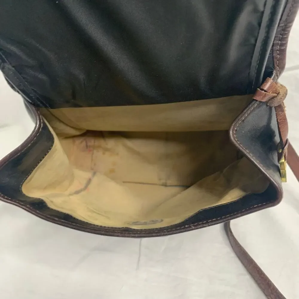 Vintage Brahmin Croc embossed backpack